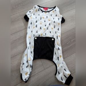 Macy's Black and Gold Tree Pattern Pajama